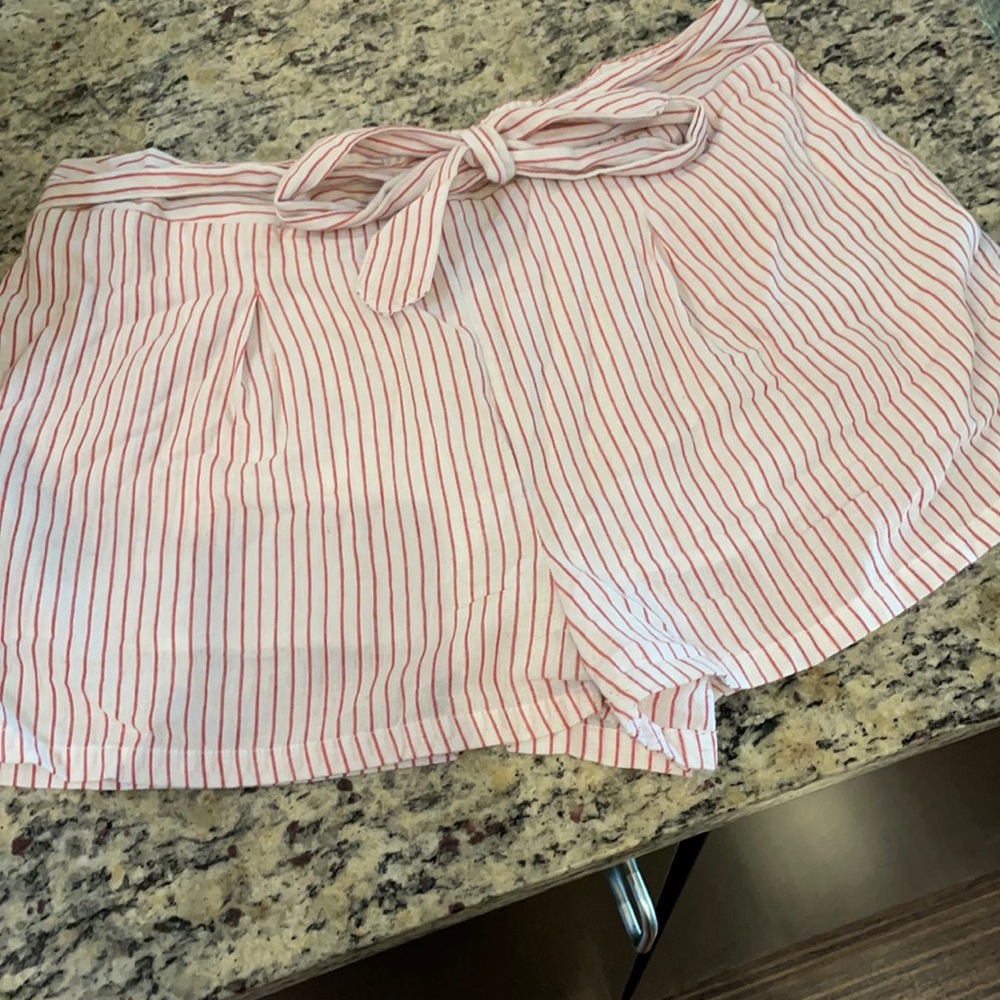 Skies Are Blue Striped Shorts